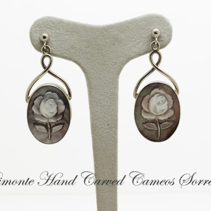 "Rose"Cameo Earrings