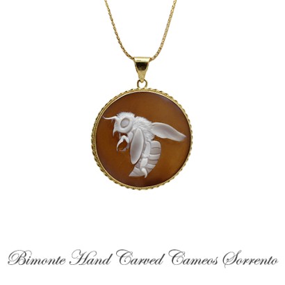 ''Bee'' Cameo Necklace