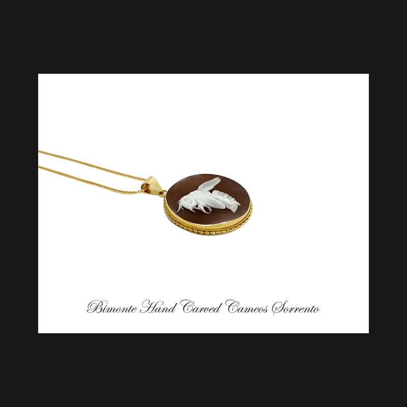 ''Bee'' Cameo Necklace