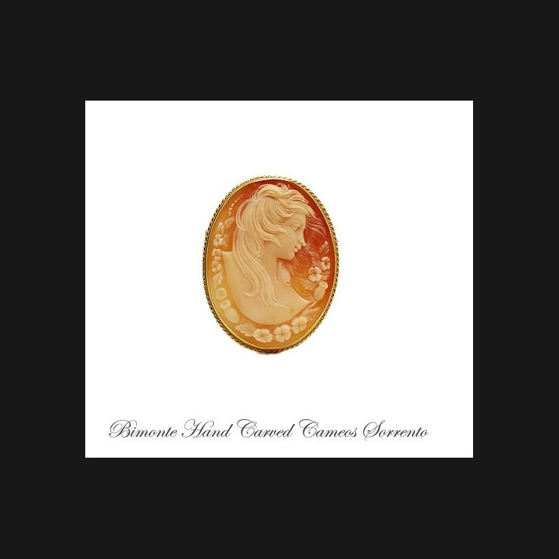 "Lady In The Wind"Cameo Brooch And Pendant