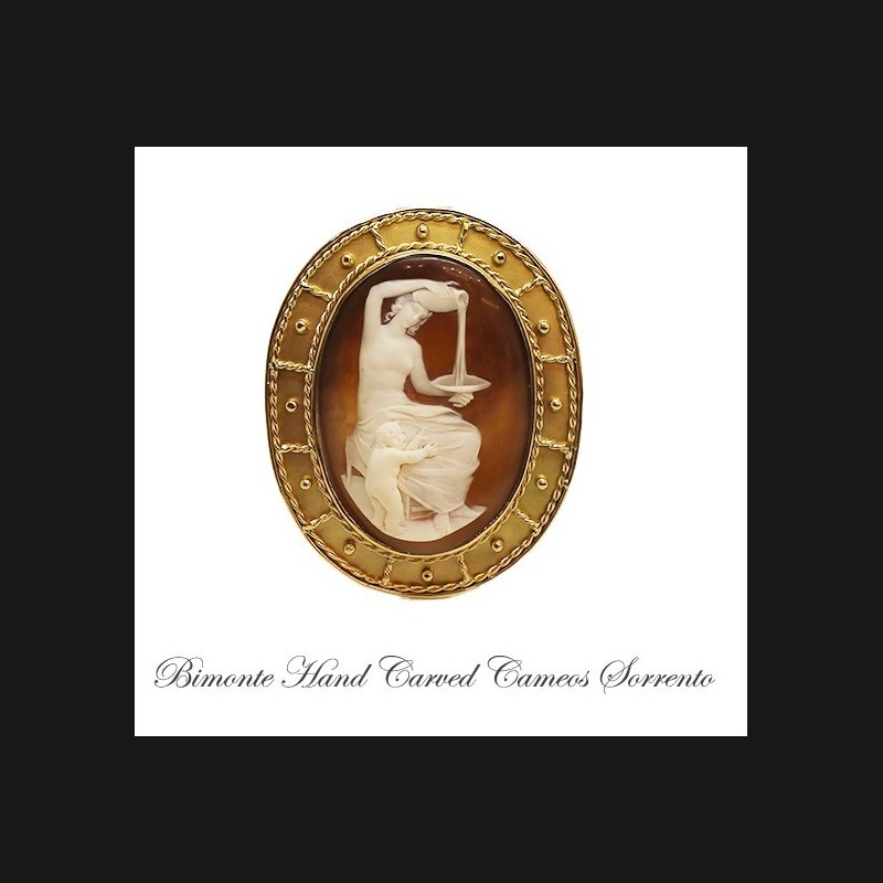 "Ebe"Antique Cameo Brooch And Pendant