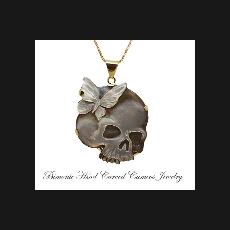 "Memento Mori" Cameo Necklace