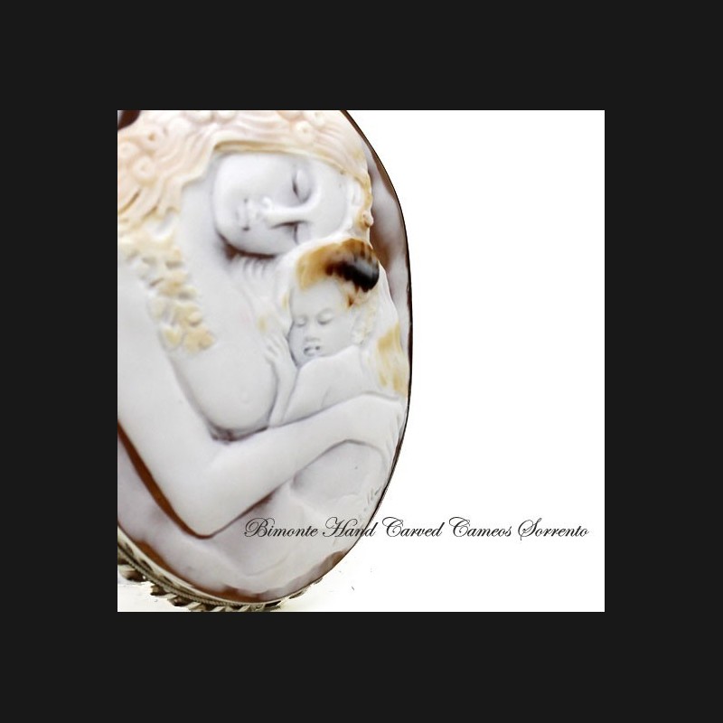 "The Hug" Cameo Brooch