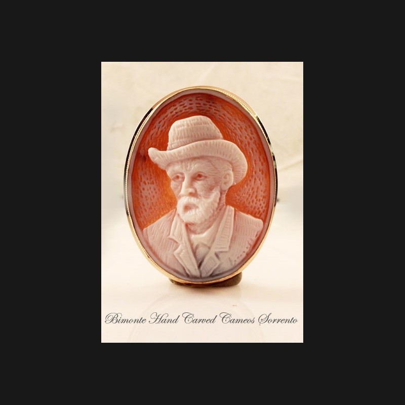 "Vincent Van Gogh" Cameo Brooch and Pandant