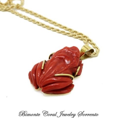 Frog Coral Necklace