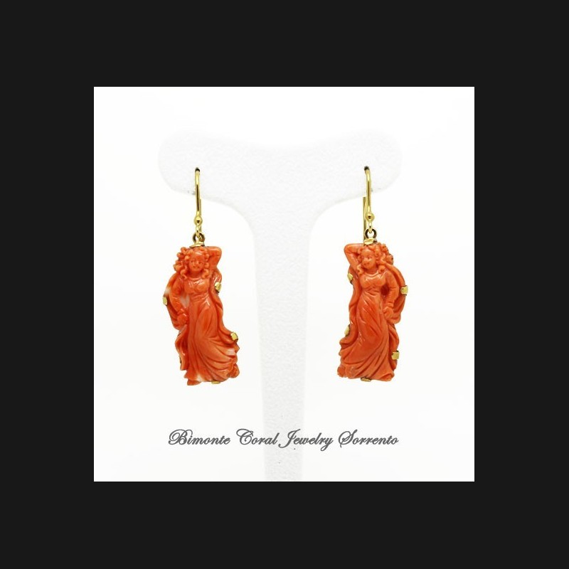 "Afrodite" Coral Earrings