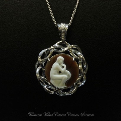"The Thinker" Cameo Necklace