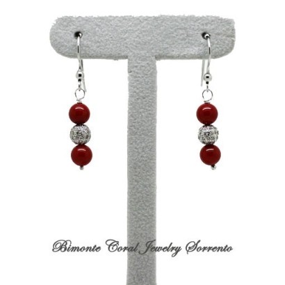 "Emilia" Coral Earrings