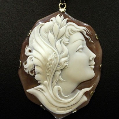 "Menrva" Cameo Necklace