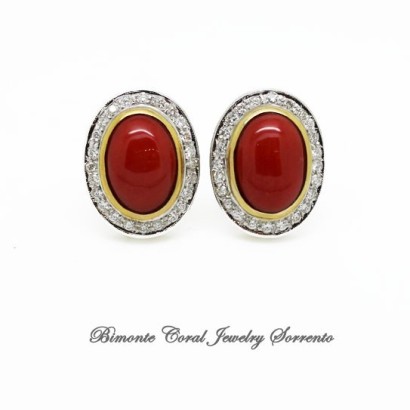 "Splendidi" Red Italian Coral Earrings