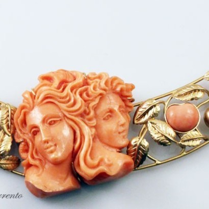 "Adam and Eve" Coral Necklace