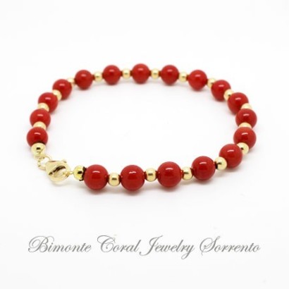 "Regina Giovanna" Red Italian Coral Bracelet