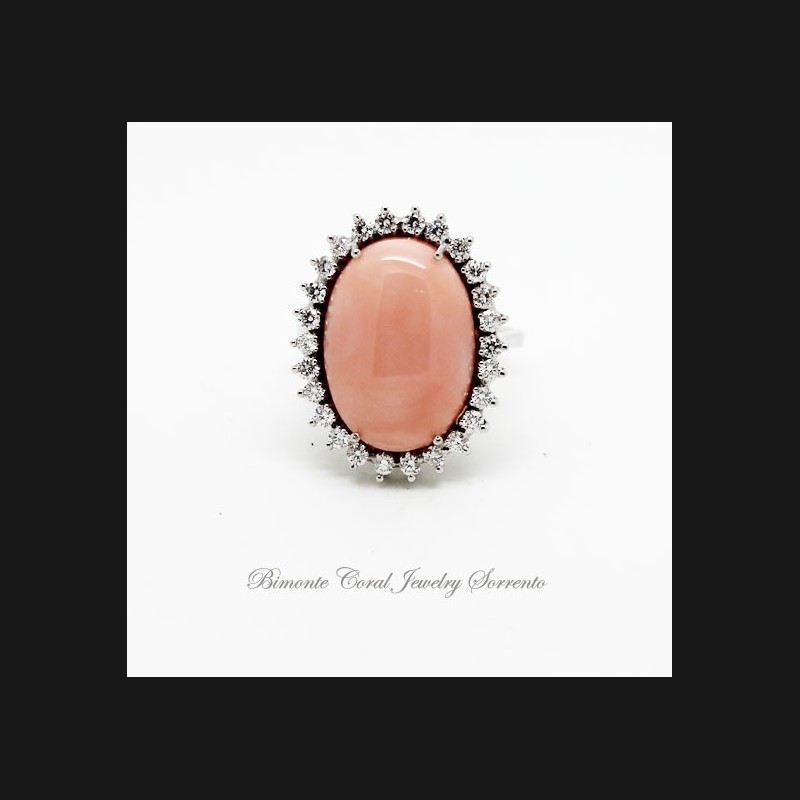 "Venere" Pink Coral Ring