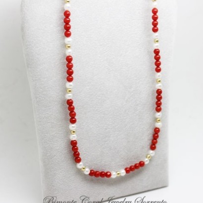 "Amalfi Coast Red" Coral Necklace