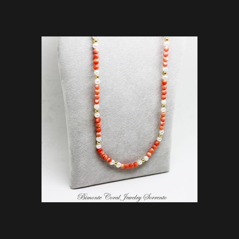 "Amalfi Coast Pink" Coral Necklace