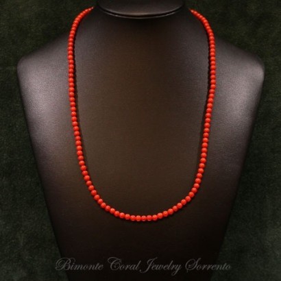 3,5 / 4 mm Red Italian Coral