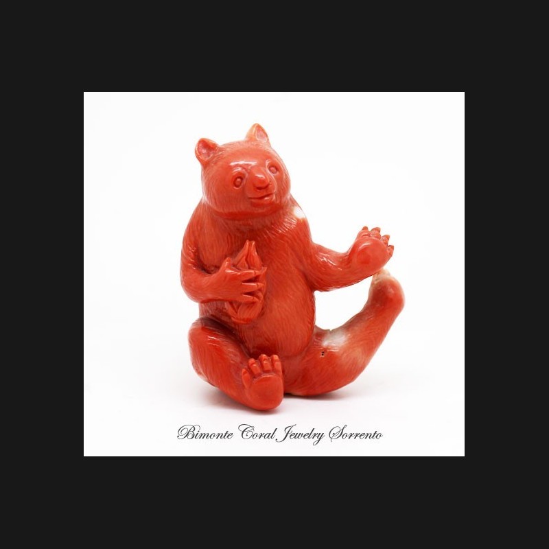 "PANDA" Coral Statue