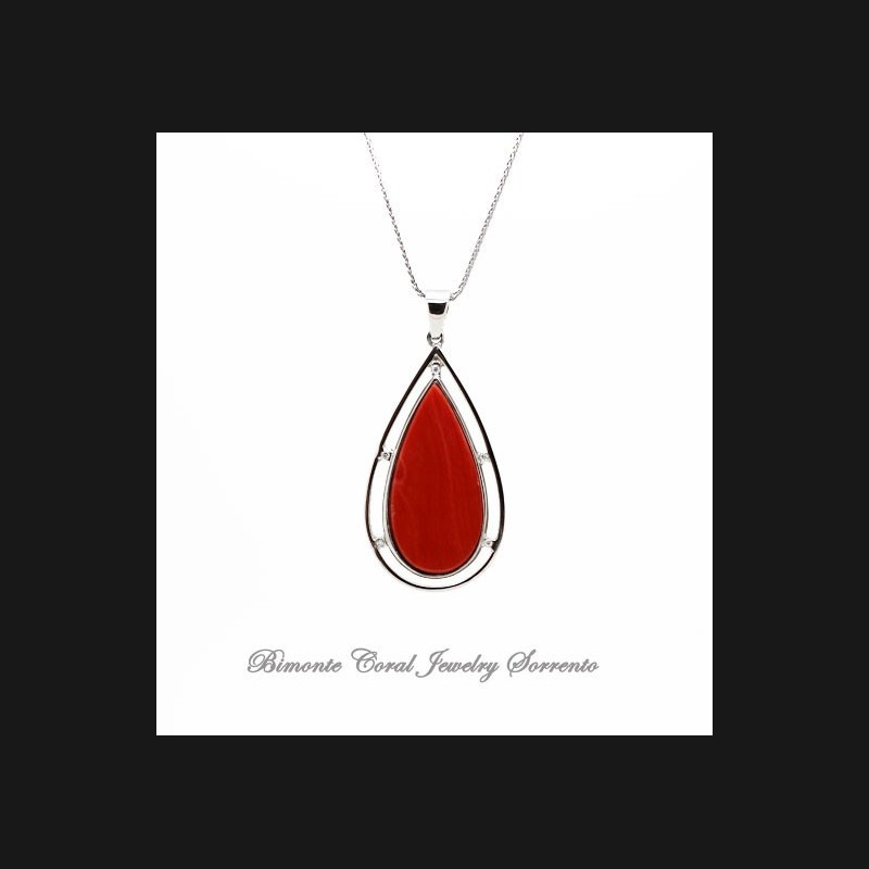 "La Goccia" Red Coral Necklace