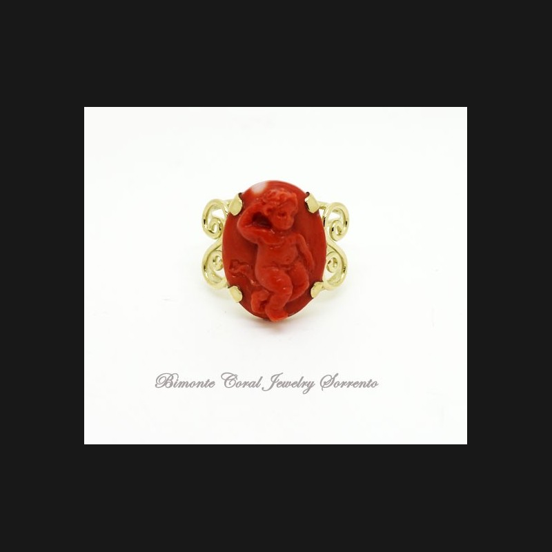 "My Cherub" Coral Ring