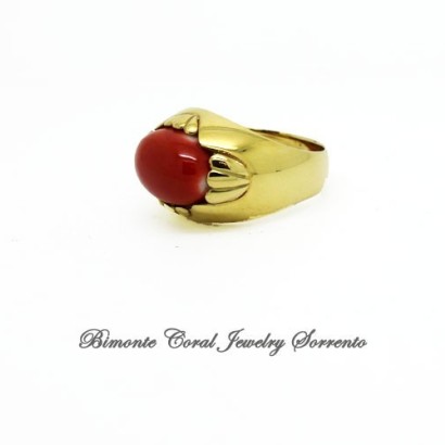 "DeMedici" Coral Ring