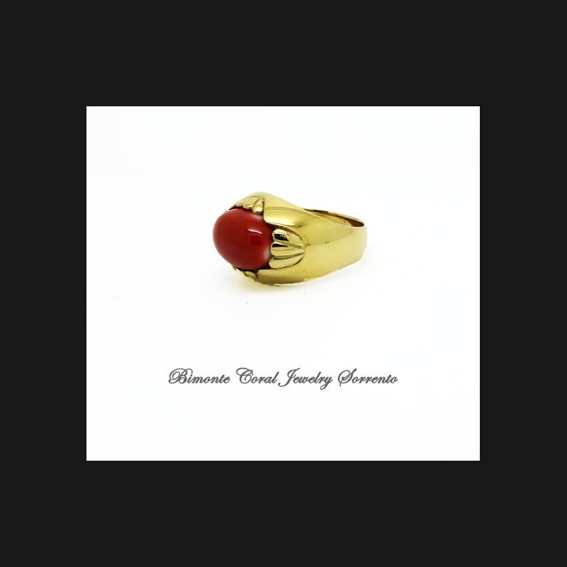 "DeMedici" Coral Ring