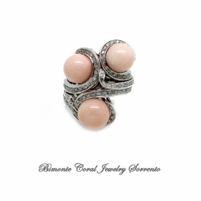 "Venere" Angel Skin Coral Ring