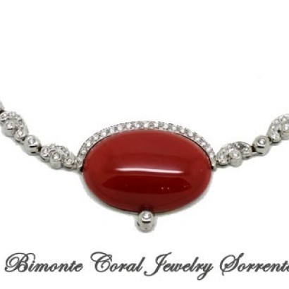 "Collier Delfi" Coral Necklace