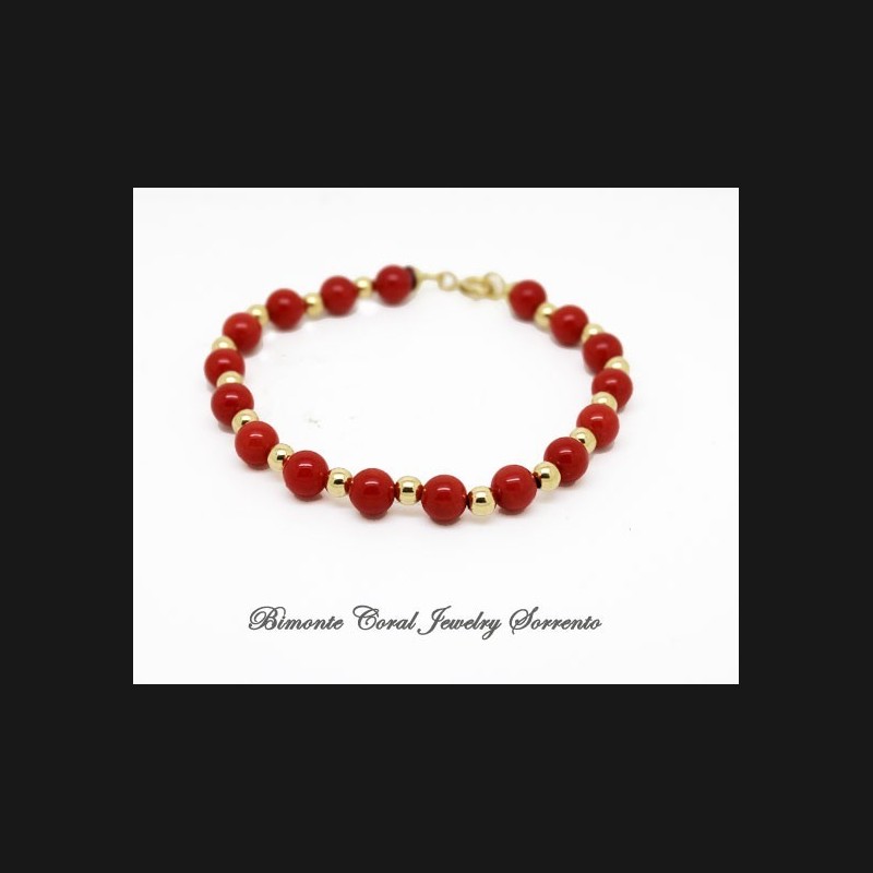 "Bella" Coral  Bracelet