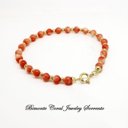 "Murielle's " Pink Coral Bracelet