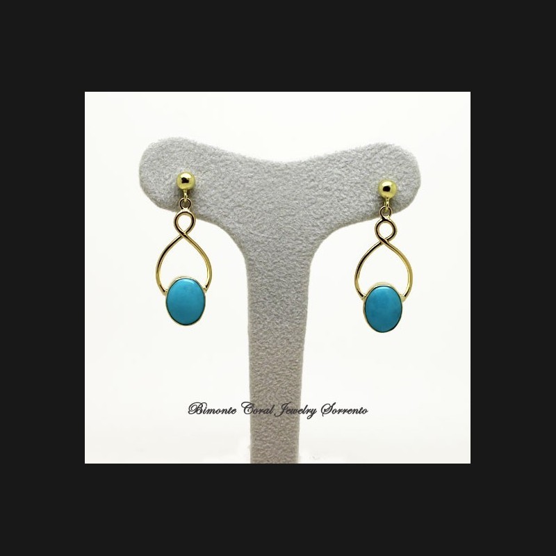 "Infinito" Turquoise Stone Earrings