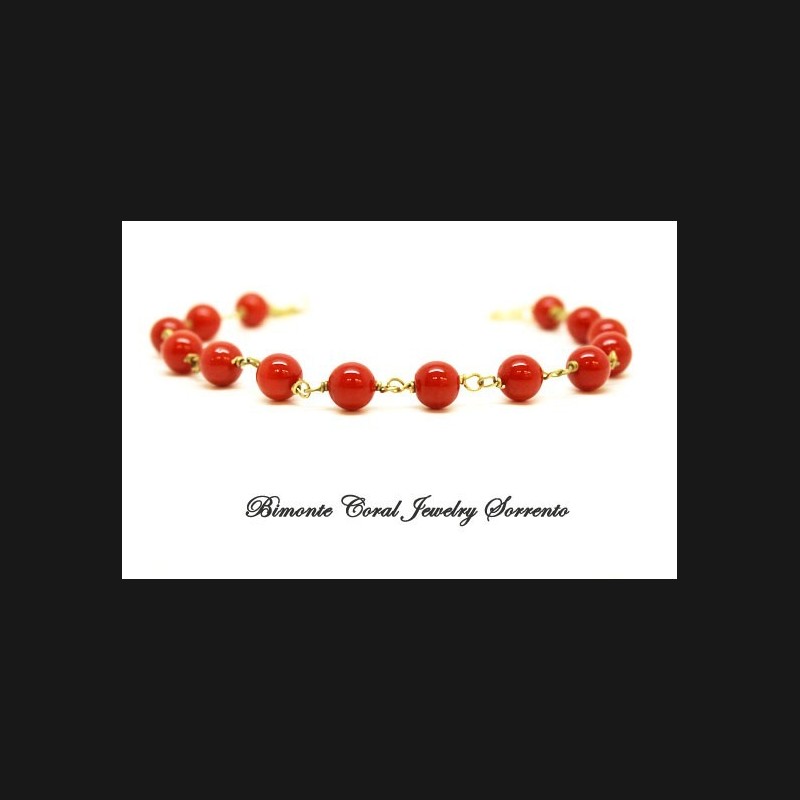 "Rita" Red Coral Bracelet