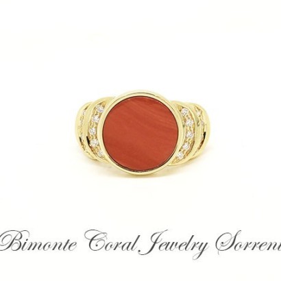 "Tarantella" Red Coral Ring