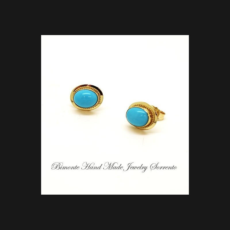 "Piccoli" Turquoise Stone Earrings