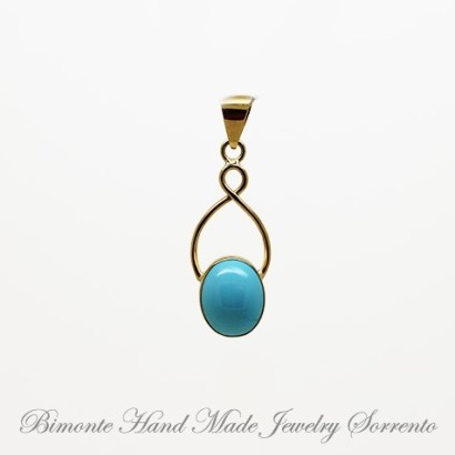 "Infinito" Turquoise Stone Pendant